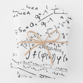 Wiskunde Geek, wiskundeoplosspatroon Inpakpapier Vel (In situ)