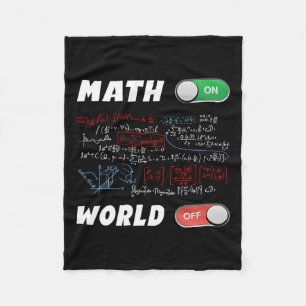 Wiskunde Geeks Pi Day Wiskunde over de wereld van Fleece Deken