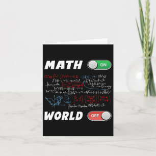 Wiskunde Geeks Pi Day Wiskunde over de wereld van  Kaart