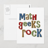 Wiskunde Geeks Rock Briefkaart (Voorkant / Achterkant)