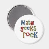 Wiskunde Geeks Rock Magneet (Voorkant / Achterkant)