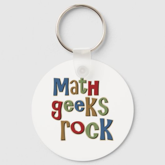 Wiskunde Geeks Rock Sleutelhanger (Voorkant)