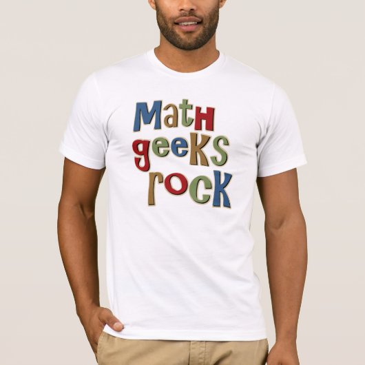 Wiskunde Geeks Rock T-shirt (Voorkant)