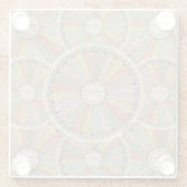 Wiskunde Geek's  vermenigvuldigingstabellen Glazen Onderzetter (Achterkant)