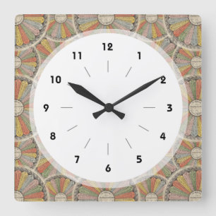 Wiskunde Geek's  vermenigvuldigingstabellen Vierkante Klok