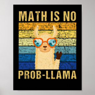  Wiskunde: geen Prob Llama Wiskunde Llama Llama le Poster