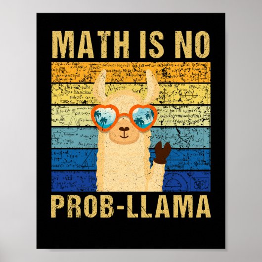  Wiskunde: geen Prob Llama Wiskunde Llama Llama le Poster (Voorkant)