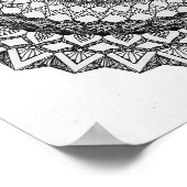 Wiskunde Geïnspireerd Mandala Poster (Hoek)