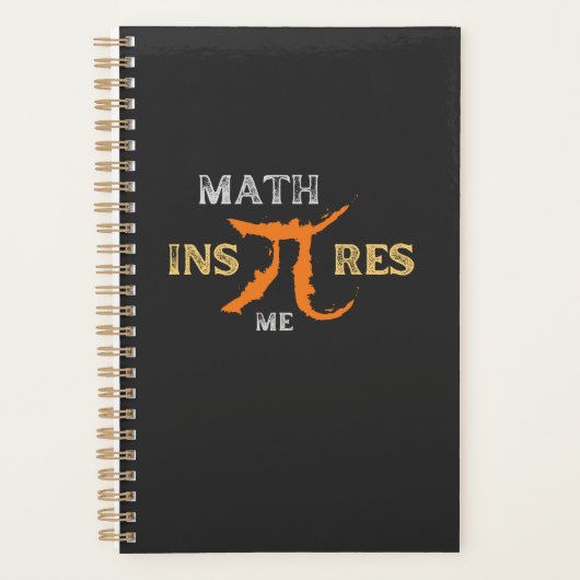 Wiskunde geïnspireerd me Pi Day Short Wiskunde Quo Planner (Voorkant)