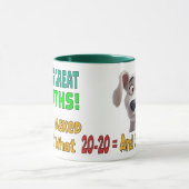 Wiskunde Genius, Fun, Humoureus Dad Joke Cartoon M Mok (Midden)