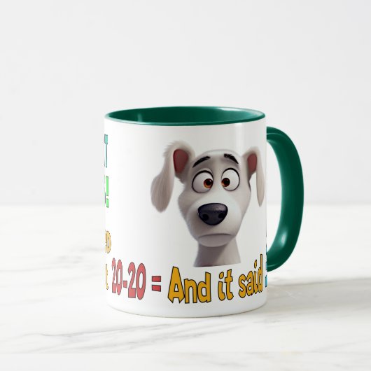 Wiskunde Genius, Fun, Humoureus Dad Joke Cartoon M Mok (Voorkant rechts)