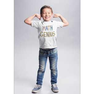 Wiskunde genius mathematics champion school t-shirt