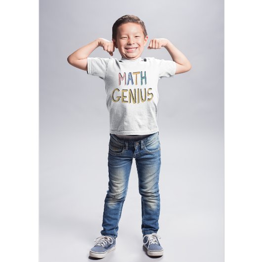 Wiskunde genius mathematics champion school t-shirt