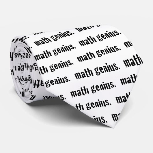 Wiskunde Genius Stropdas (Opgerold)