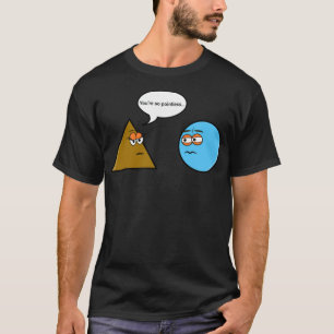 wiskunde geometrie grap nerd driehoek cirkelleraar t-shirt