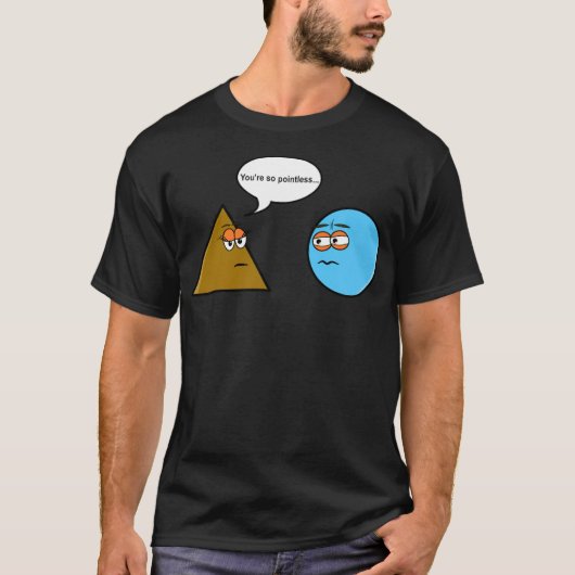 wiskunde geometrie grap nerd driehoek cirkelleraar t-shirt (Voorkant)