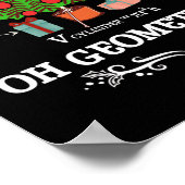 Wiskunde Geometrie kerstboom Geometree Leraar Poster (Hoek)