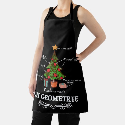 Wiskunde Geometrie kerstboom Geometree Leraar Schort (Insitu)