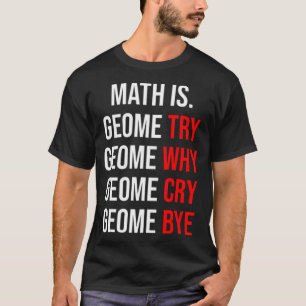 Wiskunde geometrie voor studenten Funny horse geze T-shirt