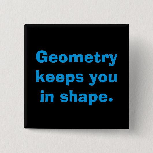 Wiskunde Geometry Button (Voorkant)