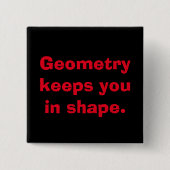 Wiskunde Geometry Button (Voorkant)