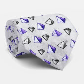 Wiskunde Geometry Geek Pyramid Patroon Stropdas (Opgerold)