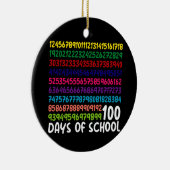 Wiskunde Getallen 100e Dag van School Leraar Kinde Keramisch Ornament (Rechts)