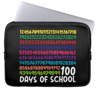 Wiskunde Getallen 100e Dag van School Leraar Kinde Laptop Sleeve