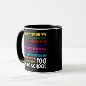 Wiskunde Getallen 100e Dag van School Leraar Kinde Mok (Voorkant links)
