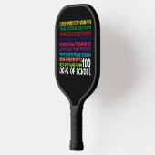 Wiskunde Getallen 100e Dag van School Leraar Kinde Pickleball Paddle (Links)