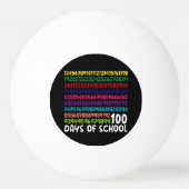 Wiskunde Getallen 100e Dag van School Leraar Kinde Pingpongbal (Voorkant)