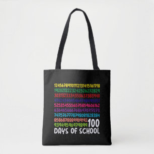 Wiskunde Getallen 100e Dag van School Leraar Kinde Tote Bag
