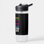 Wiskunde Getallen 100e Dag Van School Leraar Kinde Waterfles (Links)