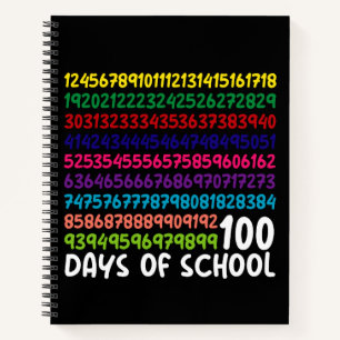 Wiskunde Getallen 100ste Dag Van School Leraar Kin Notitieboek