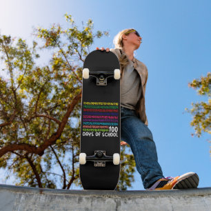 Wiskunde Getallen 100ste Dag Van School Leraar Kin Persoonlijk Skateboard