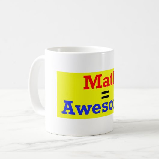 Wiskunde = Geweldige Mok (Voorkant links)