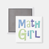 Wiskunde Girl Magneet (Voorkant / Achterkant)