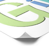 Wiskunde Girl Poster (Hoek)