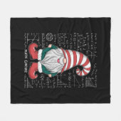 Wiskunde Gnome Family Matching Group kerstparty Fleece Deken (Voorkant (Horizontaal))