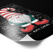 Wiskunde Gnome Family Matching Group kerstparty Foto Afdruk (Hoek)