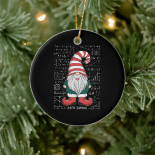 Wiskunde Gnome Family Matching Group kerstparty Keramisch Ornament