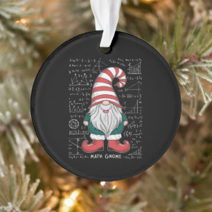 Wiskunde Gnome Family Matching Group kerstparty Ornament