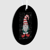 Wiskunde Gnome Family Matching Group kerstparty Ornament (voorkant)