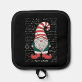 Wiskunde Gnome Family Matching Group kerstparty Pannenlap (Voorkant)