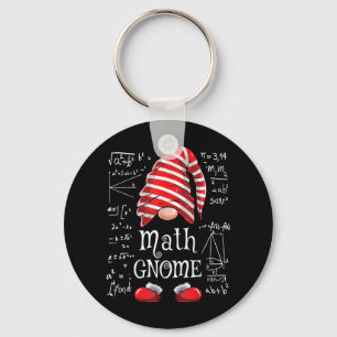 Wiskunde Gnome Family Matching Group kerstparty Sleutelhanger