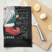 Wiskunde Gnome Family Matching Group kerstparty Theedoek (Quarter Fold)