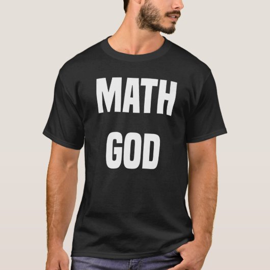 Wiskunde God T-shirt (Voorkant)