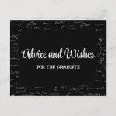 Wiskunde Graduation Party Advies voor Afstuderen Informatiekaartje (Voorkant)