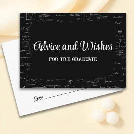 Wiskunde Graduation Party Advies voor Afstuderen Informatiekaartje