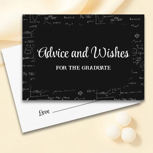 Wiskunde Graduation Party Advies voor Afstuderen Informatiekaartje